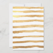 Elegant repesal Dinner, Gold Modern Script Aankondiging (Achterkant)