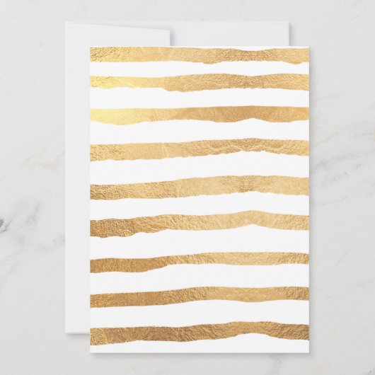 Elegant repesal Dinner, Gold Modern Script Aankondiging (Achterkant)