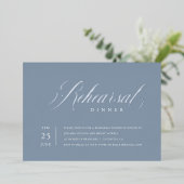 Elegant repetitief Dinner Silver Foil Uitnodiging (Staand Voorkant)