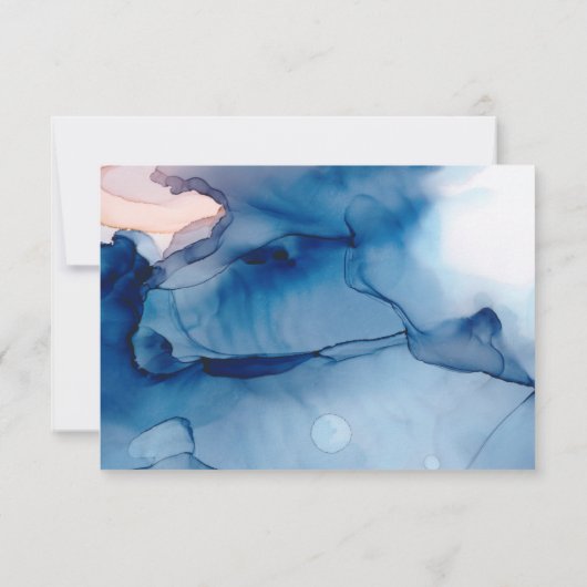 *~* Élégant Réponse de mariage à l'aquarelle mod (Dos)