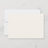 Élégant Réponse RSVP Minimaliste Rose (Dos)