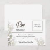 Elegant Réponse Simpliste Aquarelle Eucalyptus RSV (Devant / Derrière)