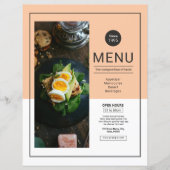 Elégant Restaurant Menu Modèle - Concevez Votre Pa (Devant)