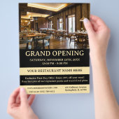 Elegant restaurant of café Grand Opening Flyer (Hand)