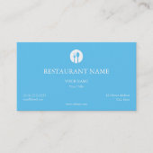 Elegant Restaurant Visitekaartje (Voorkant)