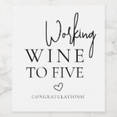 Elegant retirement Gift Wine Label Wijn Etiket (Enkel label)