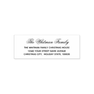Elegant retouradres zelfinktende stempel