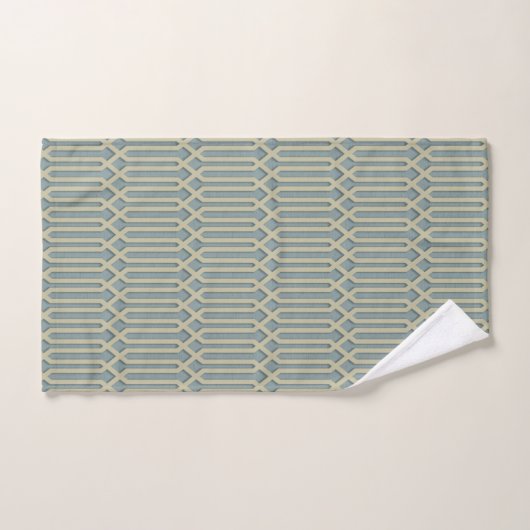 Elegant Retro Art Deco Patroon Bad Handdoek (Handdoek)