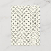 Elegant Retro Black en White Line Art Wedding Informatiekaartje (Achterkant)