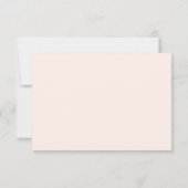 Elégant Retro Blush Floral Wedding Carte RSVP (Dos)