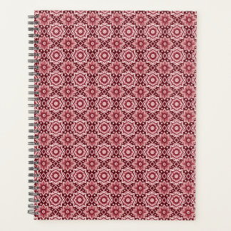 Elegant Retro Boho Bloemenpatroon Planner