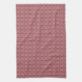 Elegant Retro Boho Bloemenpatroon Theedoek (Verticaal)