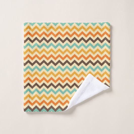 Elegant Retro Chevron Pattern Bad Handdoek (Wasdoekje)