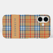 Elegant Retro Geruit Hoesje (Achterkant (horizontaal))