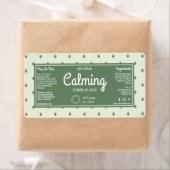 Élégant Retro Green Cosmetics Dropper Étiquette bo (En situation)