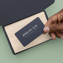 Elegant Retro Motto Minimalistisch Visitekaartje