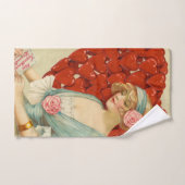 Élégant Rétro Romantique Saint-Valentin, John Wins (Serviette à main)