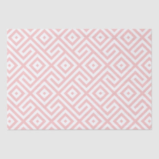 Elegant Retro Roze Abstract geometrisch patroon Tissuepapier