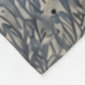 Elegant retro white winter fox fleece deken (Hoek)