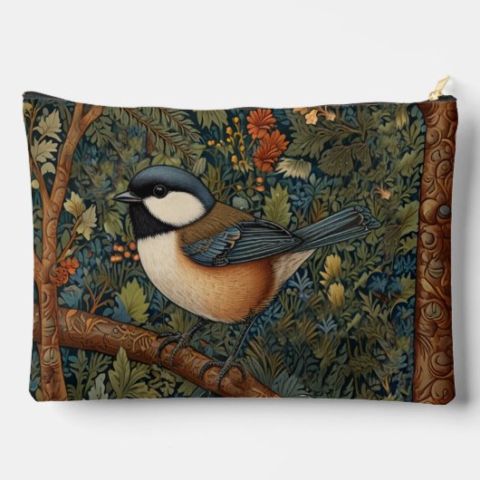 Elegant retro woodland bird etui (Achterkant)