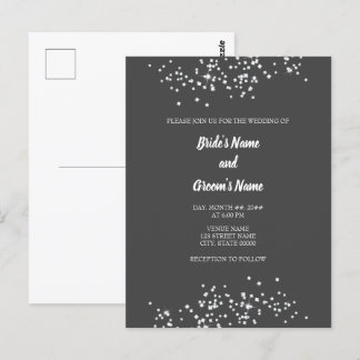 Elegant Rhinestones Wedding Invitation Briefkaart