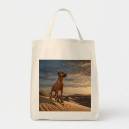 Elegant Rhodesian Ridgeback Grocery Tas