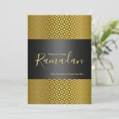 Elegant Rhombus Pattern Ramadan Wenskaart Kaart (Staand voorkant)