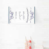 Elegant Ribbon Romantic Wedding Congratulations  Spandoek (Insitu)