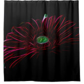 Elégant rideau de douche à fleurs 3D (Devant)