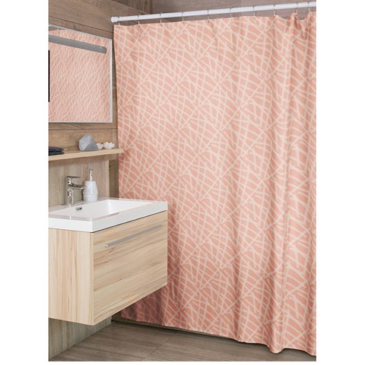 Elégant rideau de douche Abstrait Beige Orange