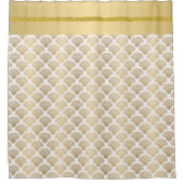 Elégant rideau de douche de la mer d'or (Devant)