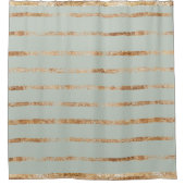 Elégant rideau de douche en or vert Sage (Devant)