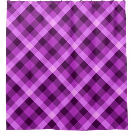 Elégant rideau de douche violet orchidée (Devant)