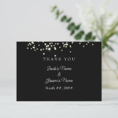 Elegant Rings Rhinestones Wedding Hartelijk dank Bedankkaart (Staand voorkant)