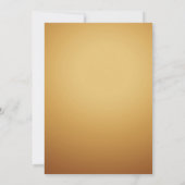 Elégant Ripple Cream & Gold Invitation (Dos)