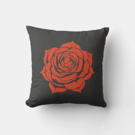Elegant Rode Roos Bloemendecor Kussen