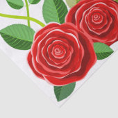 Elegant rode roze bloem en vlinderbloemontbinding tissuepapier (Detail)