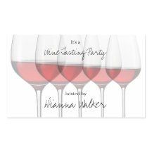 Elegant rode wijnbril