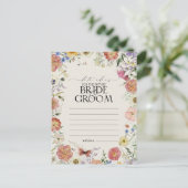 Elegant Roest Sinaasappel Waterverf Bloemen Datum Briefkaart (Staand voorkant)