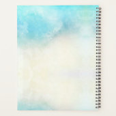 Elegant Romantic Black Lijst Floral Bouquet Planner (Achterkant)