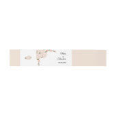 Elegant Romantic Blush Pink Floral Blossom Uitnodigingen Wikkel (Vlak)