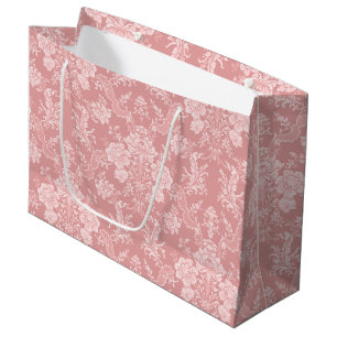 Elegant Romantic Chic Floral Damask-Pastel Pink Groot Cadeauzakje