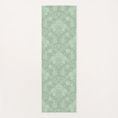 Elegant Romantic Chic Floral Damask-Sage Green Yogamat (Voorkant)