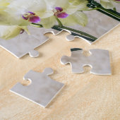 Elegant Romantic Cream & Lila Orchids Legpuzzel (Zijkant)