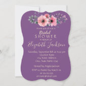 Elegant Romantic Floral Vrijgezellenfeest Kaart (Voorkant)