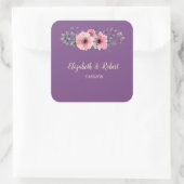 Elegant Romantic Floral Wedding Sticker (Tas)