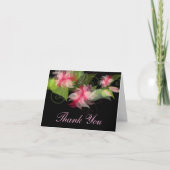 Elegant Romantic roze ventilator Dank je wel Bedankkaart (Voorkant)