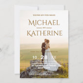 Elegant Romantic Wedding Invitation (Devant)