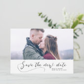 Elegant romantic Wedding Save the new date Aankondiging (Staand voorkant)