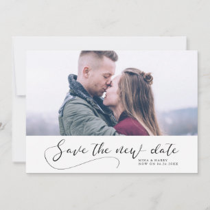 Elegant romantic Wedding Save the new date Aankondiging